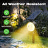 4 Pack 53 3 nipify Solar Lights Outdoor Waterproof, LED Solar Spot Lights with Modes Landscape Spotlights for Outside