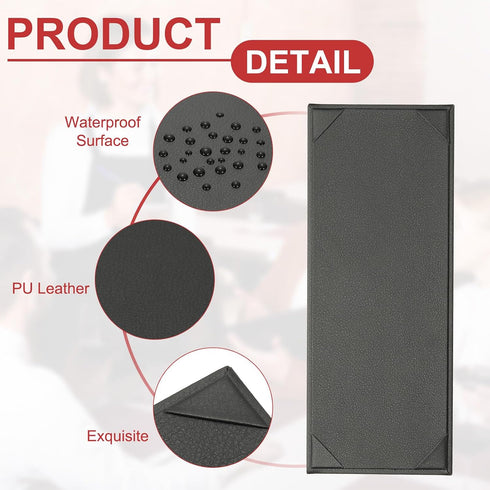 PATIKIL 4.25x11 Inch Leather Menu Covers for Restaurant, Menu Holder Single View Menus Folder Book for Restaurant Cafe