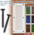 QincLing 60Pcs 3 Inch Vinyl Shutter Fasteners, Black Window Shutter Panel Pegs Shutter Screws Lok Pins Plastic Shutter