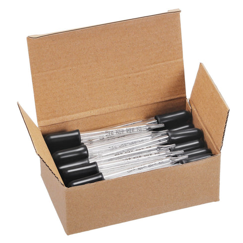 Glass Liquid Droppers, 1 ml Essential Oil Dropper Pipette, Calibrated Glass Stain Dropper with Kraft Boxes
