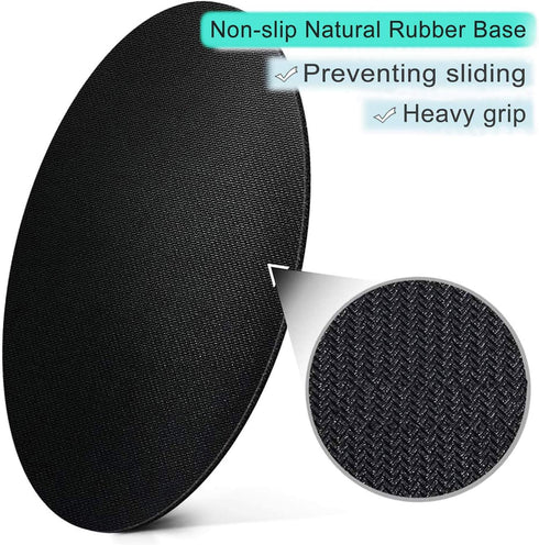Round Mouse Pad with Dog Design, Customized Non-Slip Rubber Gaming Mouse Pad for Office Work