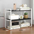 Hbluefat Desktop Organizer Shelf, 2-Tier Multipurpose Wood Office Desk Storage Rack, Small Computer Desk Bookshelf for