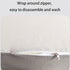 Memory Foam Waist Pillow with Breathable Cotton Cover Ergonomic Lower Back Support Cushion for Office Chair, Car Seat