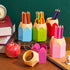 Henoyso 10 Pieces Pencil Shaped Cups for Classroom, Cute Pen Holders, Colorful Makeup Brush Container for Office