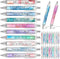 Yeaqee 50 Pcs Motivational Quotes Ballpoint Pens Bulk, Stylish Retractable Gift Pens for Women Students, Pastel Style