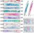 Yeaqee 50 Pcs Motivational Quotes Ballpoint Pens Bulk, Stylish Retractable Gift Pens for Women Students, Pastel Style