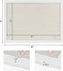 Board2by White Cork Board Bulletin Board with Linen, Wood Framed 30" x 20"