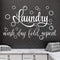 Zonon Laundry Room Sign Decals Decor, Funny Wash Dry Fold Repeat Wall Stickers for Bathroom Home Decorations