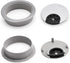 12 Pack 2 Inch Desk Grommet Kit, Wire Cable Hole Cover Organizer for Office Cord Management (Silver)