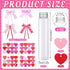 16 Set 5.9 Inch 4 oz Honeydak Mother'S Day Candy Container Heart Candy Tubes Clear Empty Hot Chocolate Tubes with Screw
