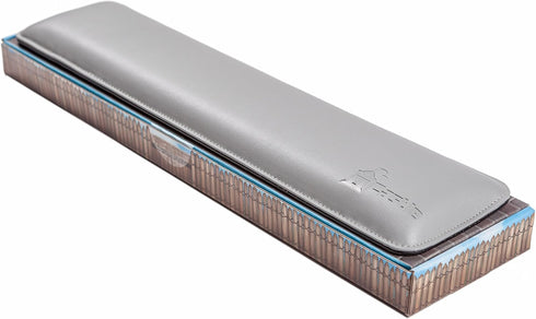 Bailey Full Size by Castle - Leather Ergonomic Computer Wrist Rest Pad for Keyboards with 104 Keys (Stone, Full Size)