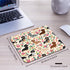 Dachshund Sausage Dogs Puppies Pink Flowers Print Art Gaming Mouse Pad, Cute Colored Floral Design Print Art