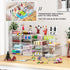 Makeup Organizer with 16 Drawers, 4 Pcs Desktop Office Supplies, Clear Accessories, Dustproof Drawer Storage