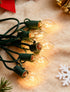 C7 25FT, C7 27 Bulbs, Clear Christmas Lights Outdoor Patio String Lights with Warm White Vintage Christmas Tree Lights