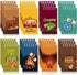 Teling 24 Pieces Camp Party Favors, Mini Notepads for Kids Camping Party Favors and Teacher Classroom Rewards