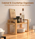 KinShare Small Adjustable Desk Bookshelf Organizer Open Bookend Shelf Flexible to Fit as Much or as Little