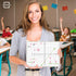 SCRIBBLEDO 11”x14” Large Graph Dry Erase Grid Board Double-Sided White Board .75” Cells Drawing Math Grid Lines Graphing Charts Whiteboard for Home School Classroom Teachers and Students by Scribbledo