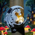 memeyou Dragon Tree Hugger Solar Magic Orb Garden Statue Dragon Solar LED Lights Decor Sun Moom for Your Patio Balcony