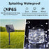 4 Pack 100 8 Solar String Lights Outdoor, Each LED Solar Twinkle Lights for Outside, Waterproof Copper Wire with Modes