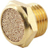 12 Pcs Pneumatic Sintered Brass Air Muffler Silencer, 1/4 NPT Male Air Silencer Fitting