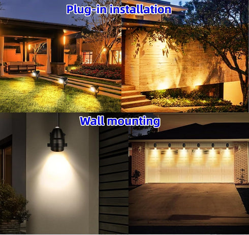 Leslampa 10W 3- 3000K (2 Packs Outdoor Landscape LED Spot Lights Waterproof Garden Lighting COB LED Spotlights