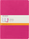 Moleskine Cahier Journal, Soft Cover, XL (7.5" x 9.5"), Ruled/Lined, Kinetic Pink, 120 Pages (Set of 3)
