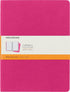 Moleskine Cahier Journal, Soft Cover, XL (7.5" x 9.5"), Ruled/Lined, Kinetic Pink, 120 Pages (Set of 3)