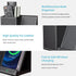 KINGFOM PU Leather Desk Organizer - Wireless Charging Station for iPhone, 10W Charger for iPhone 14/13/Samsung Galaxy,