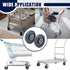 5" 4 Pack MAOPINER Shopping Cart Wheel Replacement Kit, Caster Wheels, Heavy Duty Stem Caster Wheels, Cart Wheels