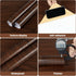 Countertops 15.7" 118" Decoroom Wood Grain Contact Paper Dark Walnut Contact Paper Peel and Stick Wallpaper for Wooden