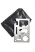 SE 11-Function Stainless Steel Pocket Tool - Compact Multi-Tool with Leatherette Case for Camping, Hiking - MT908-1