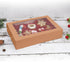 20-Pack Bakery Boxes with Window: 12" x 8" x 2.5" Cookie Boxes for Muffins and Pastries (Brown)