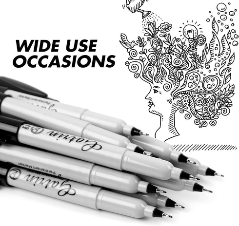 Ultra Fine Point Black Permanent Markers, 36 Pack for Paper, Plastic, Stone, Glass, and Metal