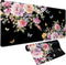 Vimorco Pink Floral Butterfly Flower Desk Mat Mouse Pad, XXL Extended Gaming Mousepad for Women, 31.2x15.6 in