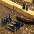 Rocaris 8 Pack Wood Plug Cutter Drill Bit Set, Straight and Tapered Cutting Tool with 1/4" Hex Shank