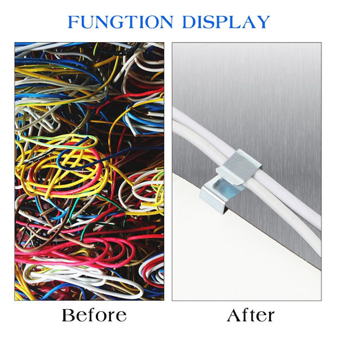 Sliverdew 25 22.5 mm/ 0.89 Inch Pcs Trailer Wire Clips, Metal Cable Clips Stainless Steel Clips Solar Panel Wire Clip
