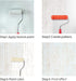 7'' Patterned Paint Roller for Wall Decoration, Classic Brick Embossing Texture Rubber Roller, DIY Paint Art Tool for