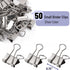 Mr. Pen Small Binder Clips, 50 Pack, 0.75 in, Silver, Micro Size