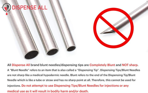 Mini Industrial Syringe Pack, 10ml Luer Lock Syringes with Blunt Needles for Precision Crafting & Repairs