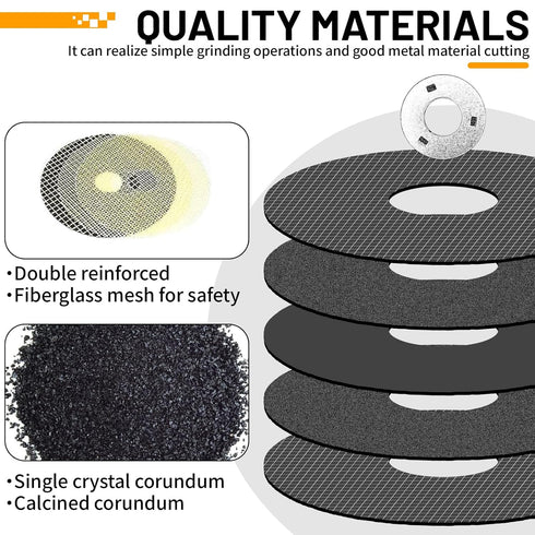 5Pcs Cut Off Wheels 3 inch with 1/4 Stem Mandrel Kit for Die Grinder - 3/8" Arbor Hole Cutting Wheel for Metal