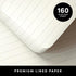 PAPERAGE Lined Journal Notebook (Black) – 160 Pages, Medium 5.6 in x 8 in, 100 GSM Thick Paper, Hardcover for Work,
