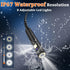 Ferdiiz 4.3" Screen,1920P 8 Lights,16.4ft Light,IP67 Dual-Lens Borescope with Light, Endoscope Camera with Light