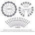 Rocaris 45PC Wire Brushes Set, Steel Wheel Brushes Accessories for Rotary Tools