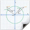 Scribbledo Jumbo Magnetic Coordinate Plane, 27" x 27" Dry Erase Graph Grid Board for Math Teacher Supplies