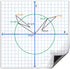 Scribbledo Jumbo Magnetic Coordinate Plane, 27" x 27" Dry Erase Graph Grid Board for Math Teacher Supplies