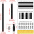 M10 5 12-inch 10 6-inch 180 Threaded Extension Poles, PCS & PCS Lighting Fixture Downrods Stems & Degrees Sloped