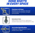 Pop Rivets - 1/8" x 1/4" (100 pcs) Heavy Duty, Open-End, Low Carbon Steel Dome-Head Blind Rivets