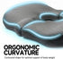 Tailbone 100% Dual-Piece Donut Pillow for Pain, Memory Foam Thick Bed Sore Cushion, T-Shaped Pressure Relief Pillows