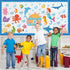 gisgfim Under The Sea Bulletin Board Decoration Set with Sea Animals Cutouts and Borders for Ocean Theme Classroom Decor