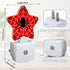 Halloween Red Spider Night Lights Plug Into Wall,Spiderweb Star Night Light for Kids,Nightlight with Dusk to Dawn Smart